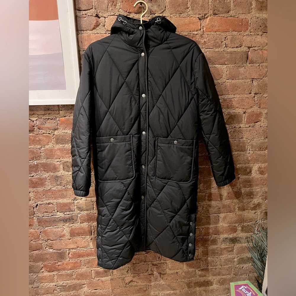 No brand quilted coat